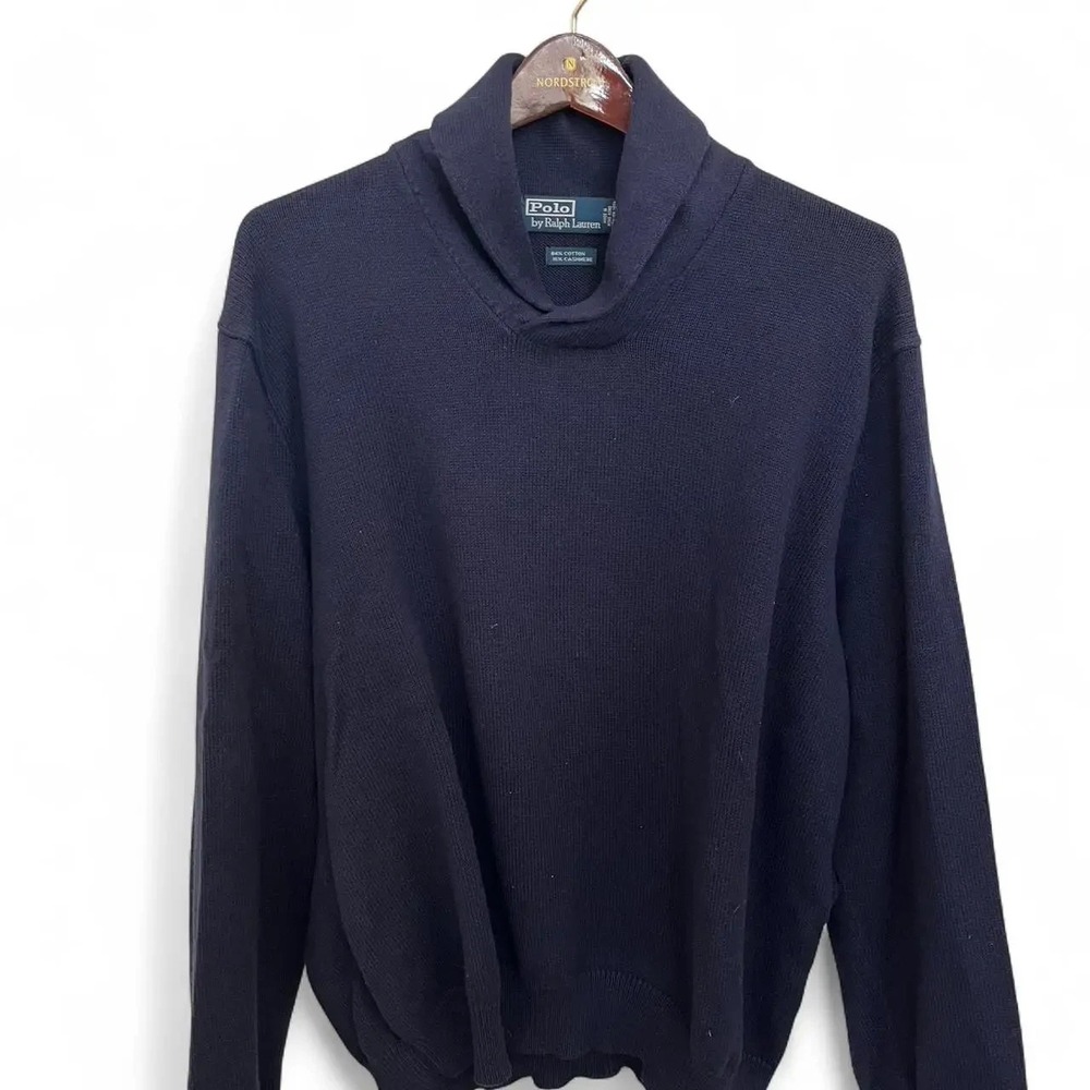 Polo by Ralph Lauren Mens XXL Cashmere Blend Navy Sweater‎